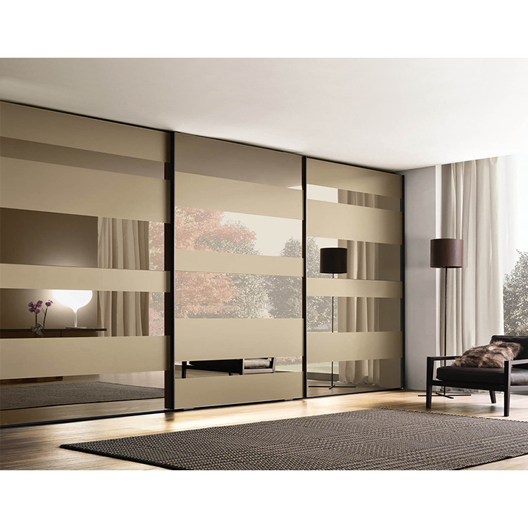 Chinese factory custom men white wardrobes latest design modern bed room mirrored acrylic wardrobe with sliding doors