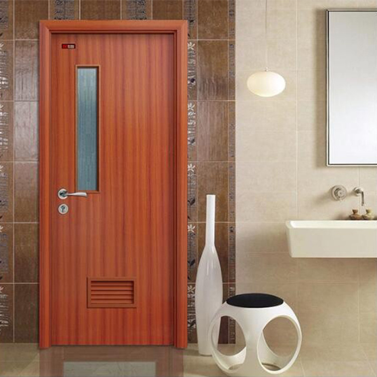 Custom made home hotel interior bedroom toilet bathroom wood louvered door with louver