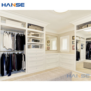 Custom walk in closet cabinets europe usa modern bedroom mirror door mdf wooden clothes wardrobe closet design for men girl