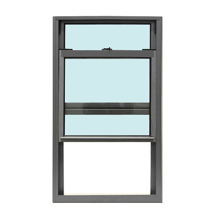 Custom aluminium up down vertical sliding windows design modern aluminum glass single hung sash window