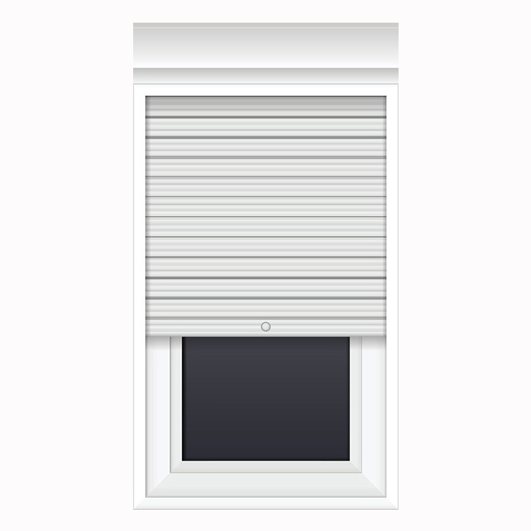 Interior rolling shutters windows custom wireless remote control automatic white roller shutter window