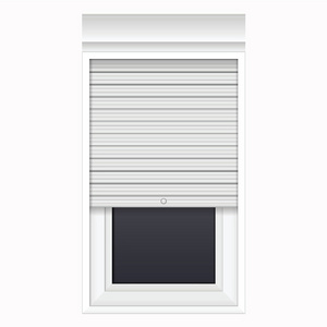 Interior rolling shutters windows custom wireless remote control automatic white roller shutter window