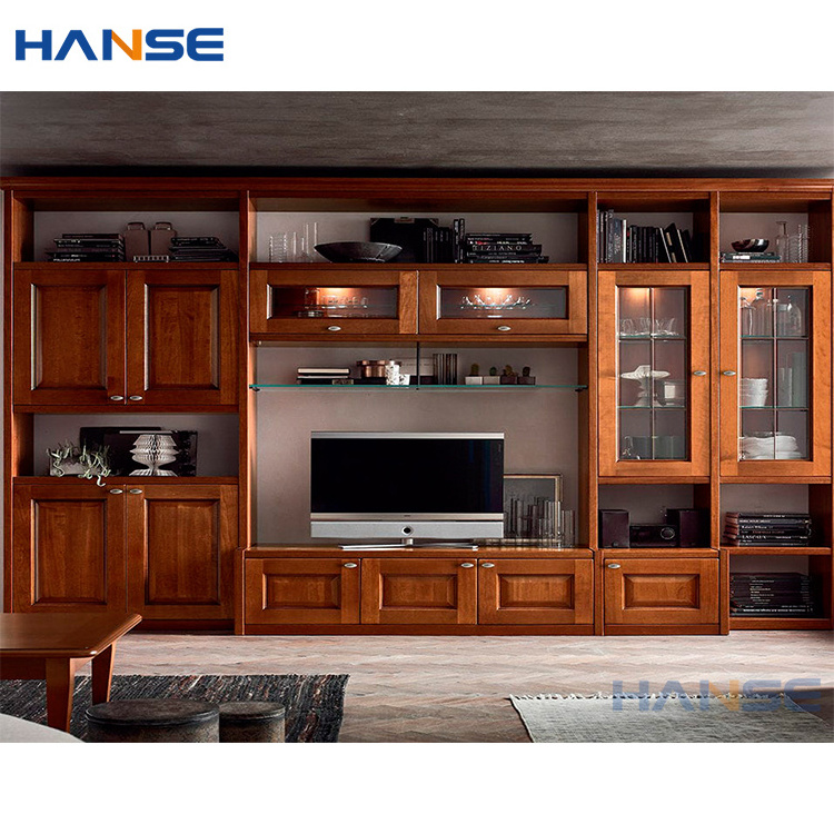 Classic living room large wall tv cabinets furniture set design modern white pvc mdf wood stand tv cabinets with wine cabinet