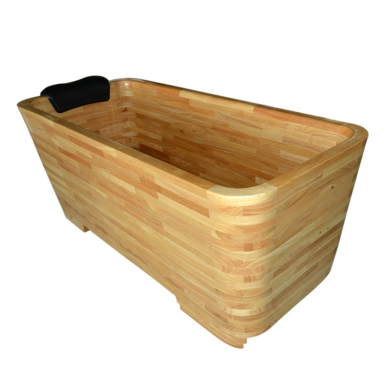 Best selling cheap price handmade freestanding wooden bath tub cedar wood bathtub wood japanese for sale