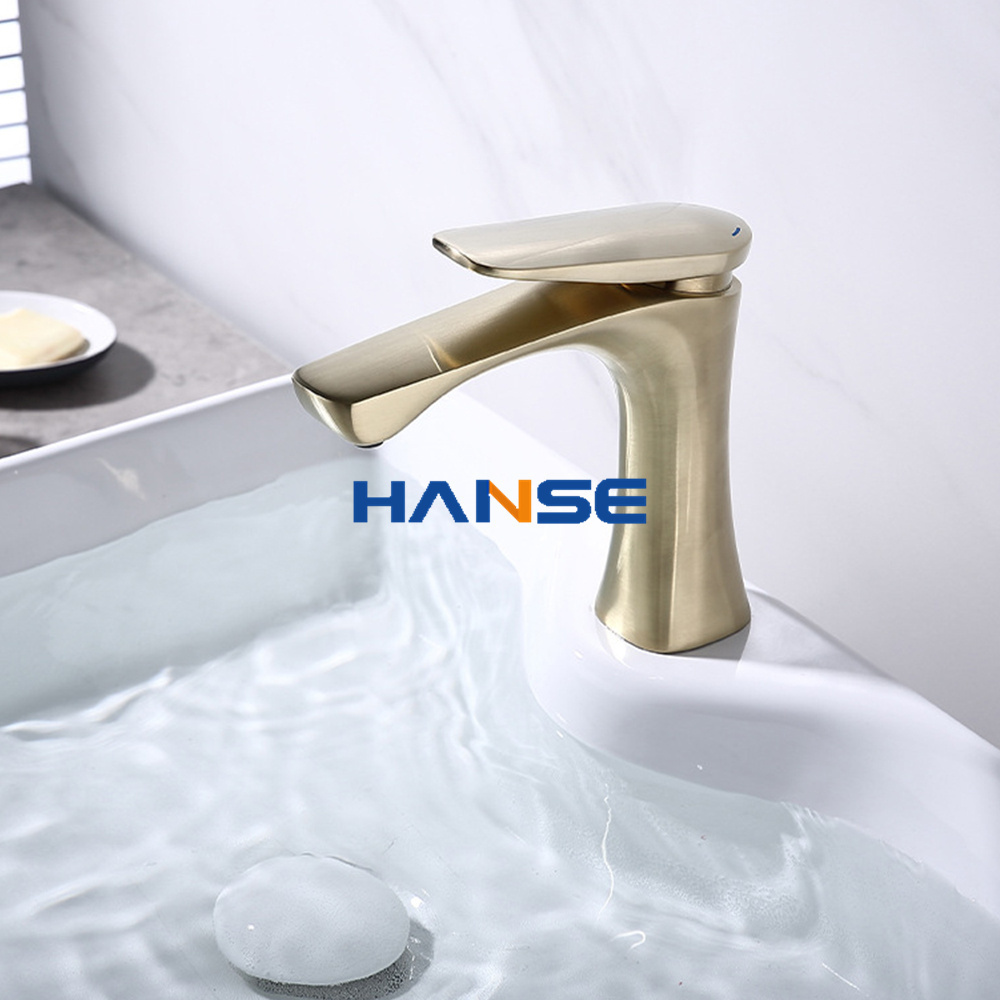 Modern Stainless Steel Single Handle Basin high end faucets luxury bathroom sink single mixer tap faucet gold