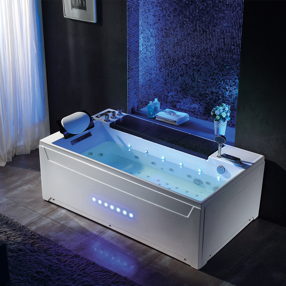 New european style smart bathtubs for hotel romantic bubble bath massage bathtub