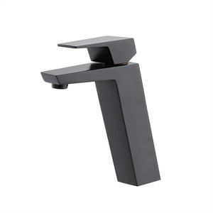 High Quality Top Sales SUS304 Single Handle matt black designer bathroom faucet taps and faucets