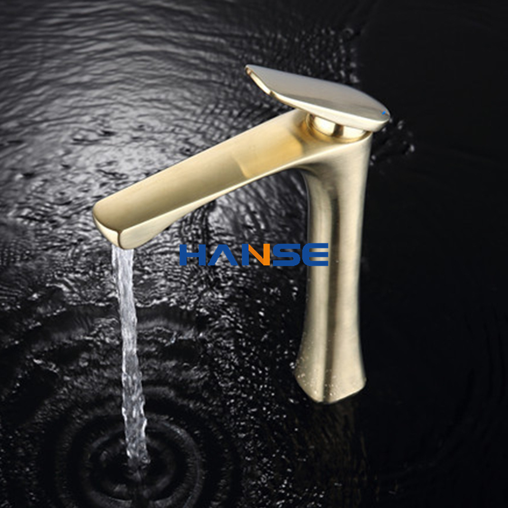 Simple and elegant single lever durable and high quality faucets for your home luxury taps bathroom water tap gold faucet