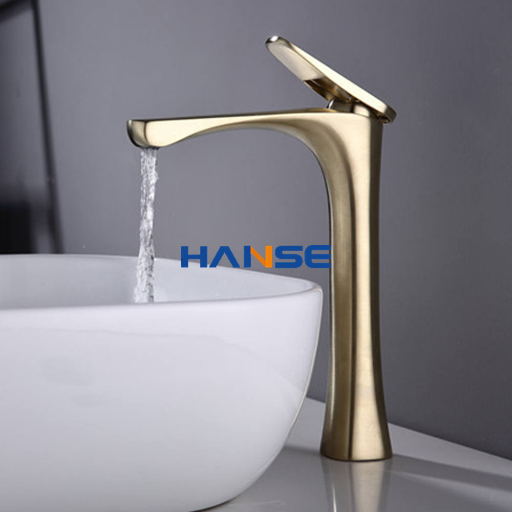 Simple and elegant single lever durable and high quality faucets for your home luxury taps bathroom water tap gold faucet