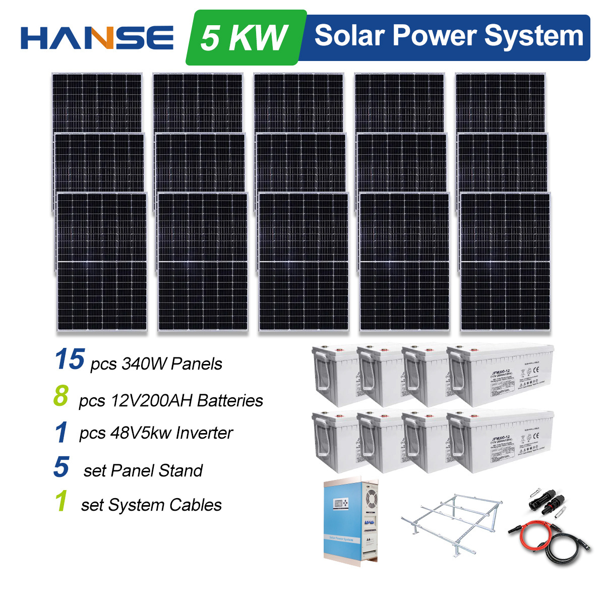 offgrid solar photovoltaic 5000 watts solar system set off grid solar panels 5000w system 5kw hybrid solar power system