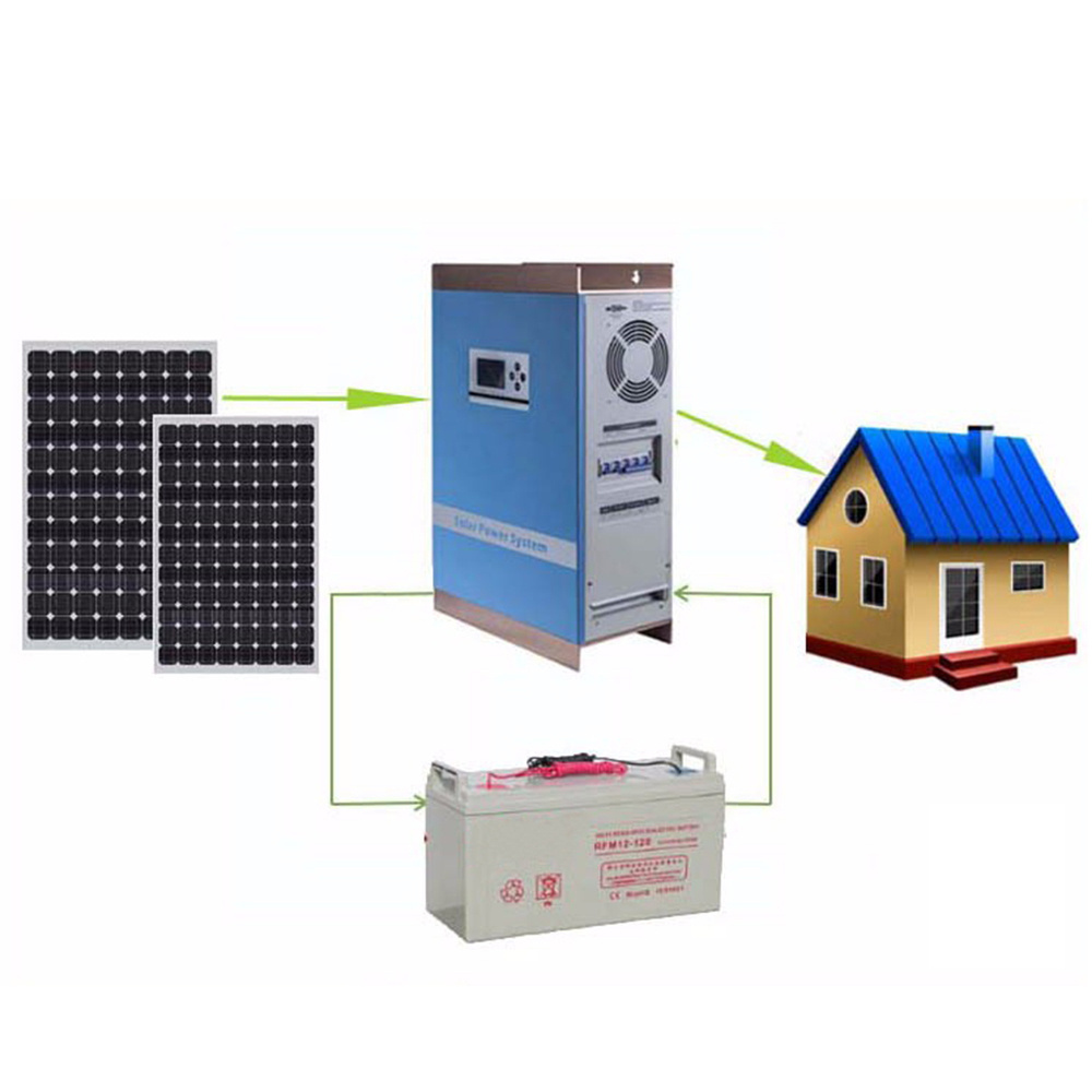 offgrid solar photovoltaic 5000 watts solar system set off grid solar panels 5000w system 5kw hybrid solar power system