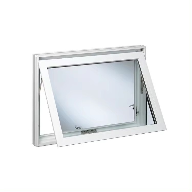 Thermal break aluminum push out luxury windows flip out wind-proof double glazed aluminium awning window