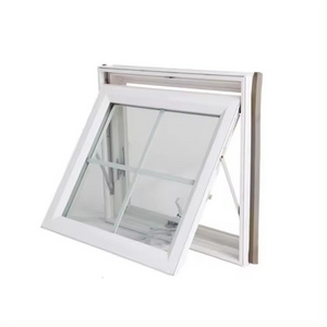 Thermal break aluminum push out luxury windows flip out wind-proof double glazed aluminium awning window