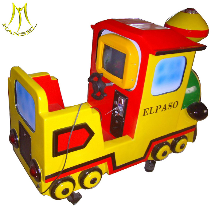 Hansel amusement coin operated kiddie ride on fiberglass train