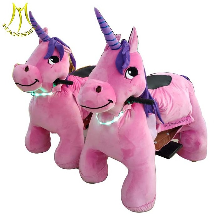 Hansel electric walking unicorn ride on toy  kids animal ride scooter for mall