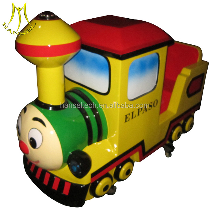 Hansel amusement coin operated kiddie ride on fiberglass train