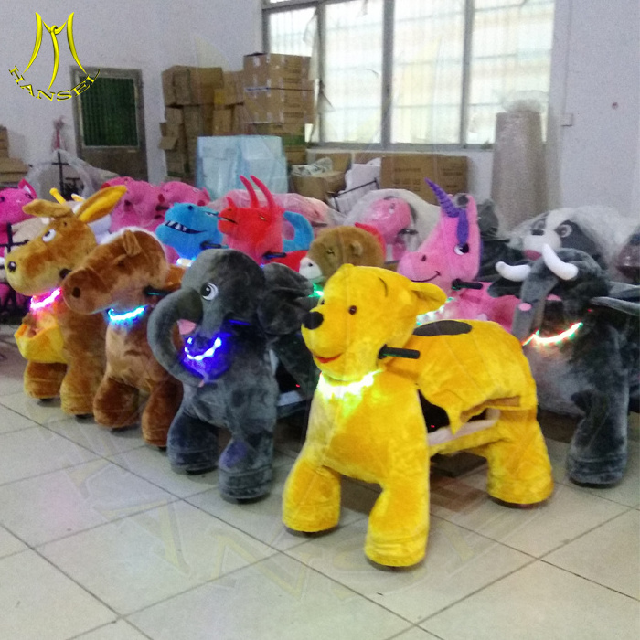 Hansel children indoor amusement rides electric animal rides coin operation ride on horse toy pony