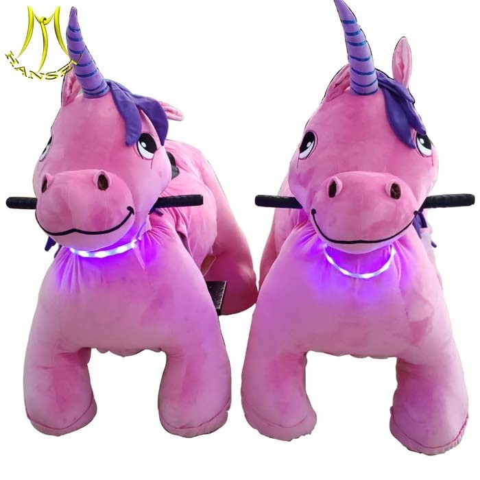 Hansel electric walking unicorn ride on toy  kids animal ride scooter for mall