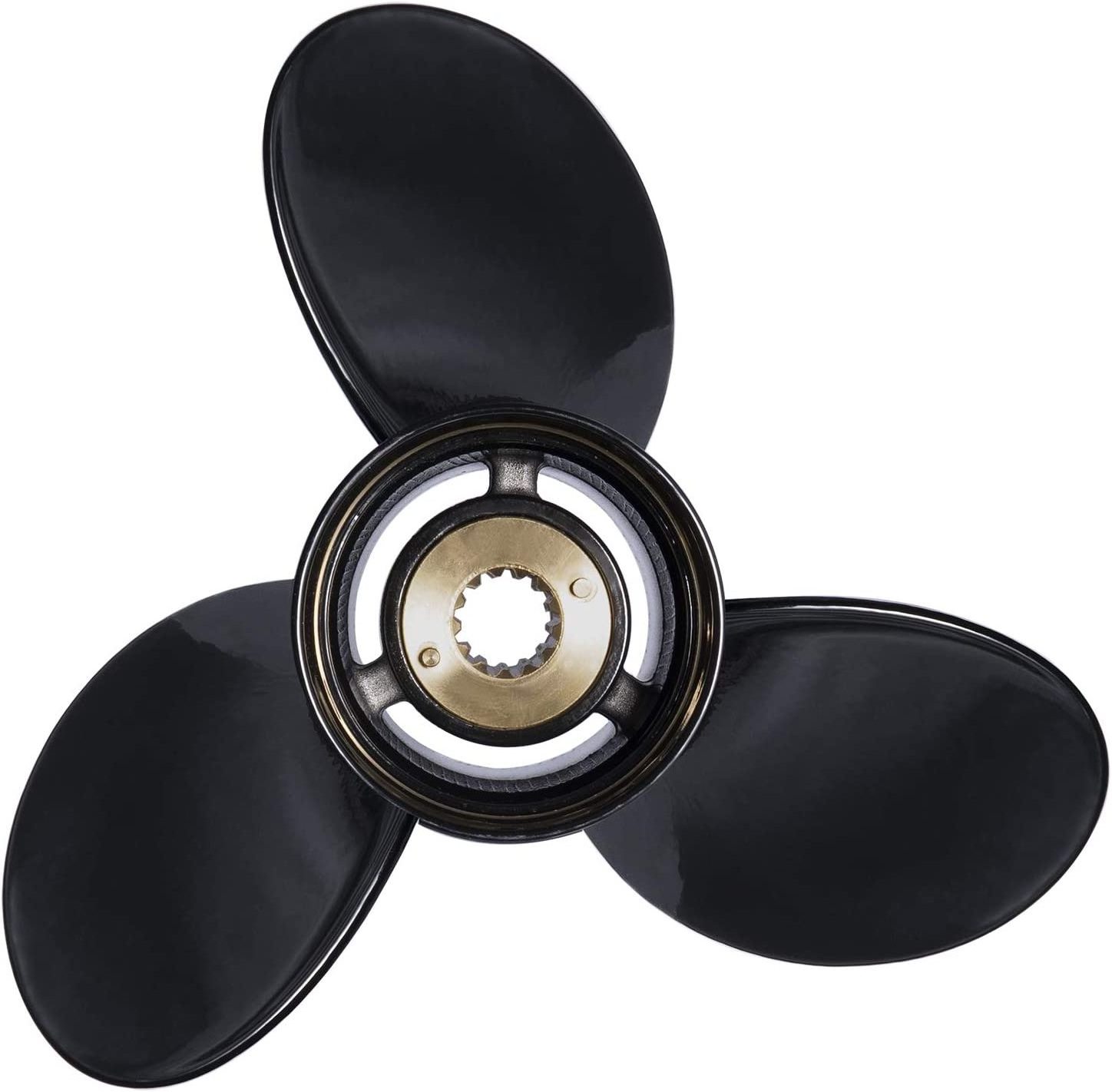 HANSE MARINE OEM Grade Aluminum Outboard Motor Boat Propeller for Mercury Engines 30-70 HP 13 Spline Tooth