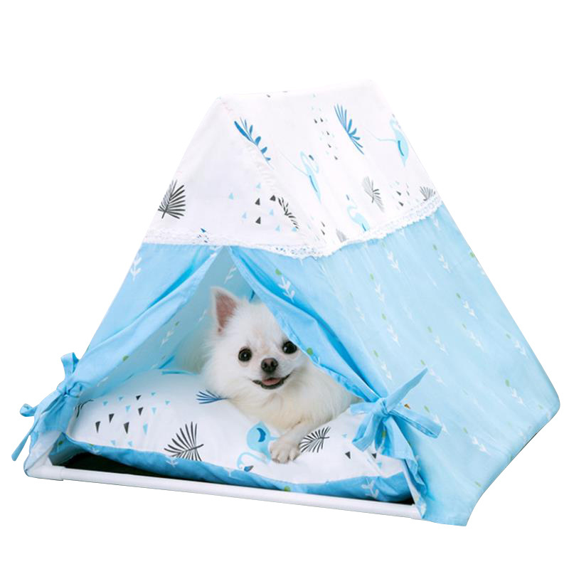 Dog kennel cat litter nest tent surrounded by half warm winter washable cat pet supplies small dog Teddy