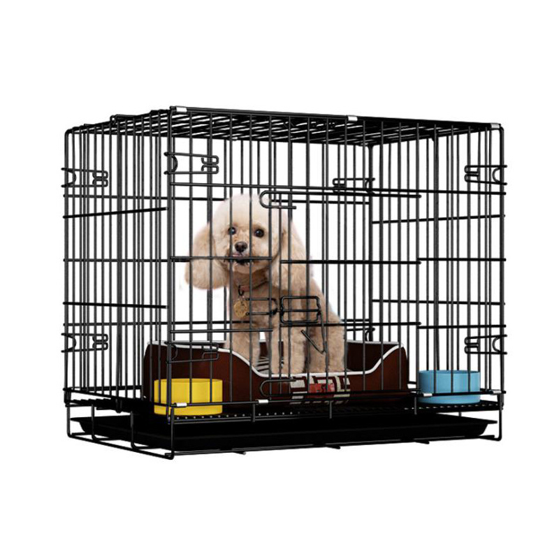 Bold folding pet transportation medium-sized dog and pigeon pet iron cage