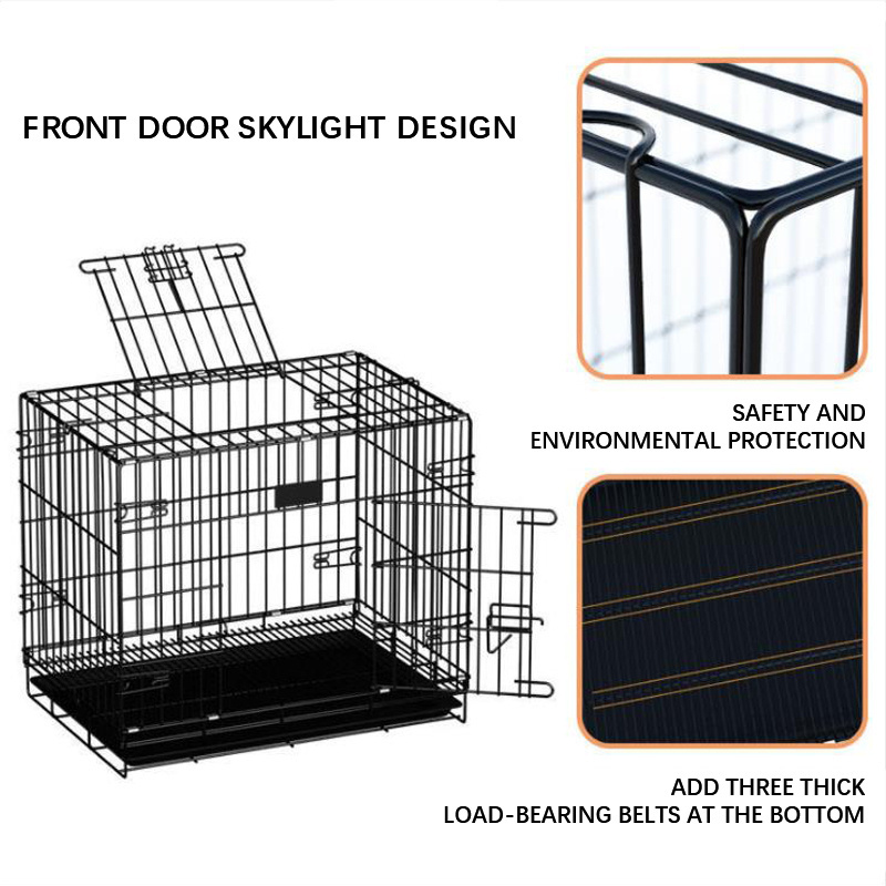 Bold folding pet transportation medium-sized dog and pigeon pet iron cage