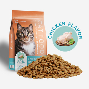 OEM Cheapest Cat Food Factory Exports 10KG High Protein Pet Food Raw Chicken Flavors Fish Shapes All Age  Cat Dry Food