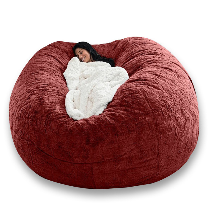 Big size large bean bag PV velvet soft bean bag cover unfilled