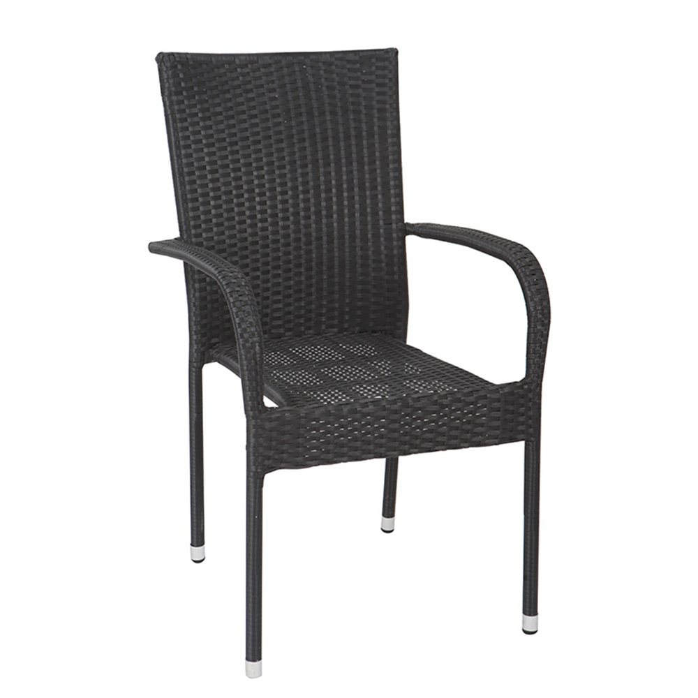 black wicker outdoor armchair hotel outdoor dining setting garden furniture outdoor furniture chairs and table