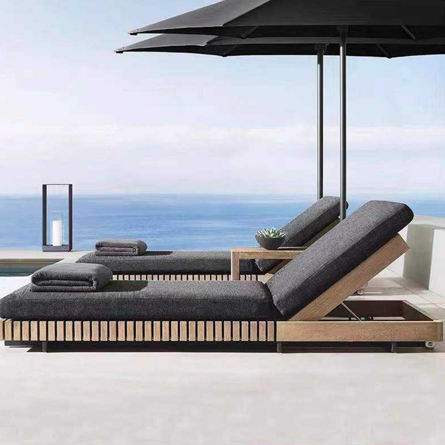 modern durable garden outdoor patio furniture outdoor sun lounger size plywood sun lounger for pool