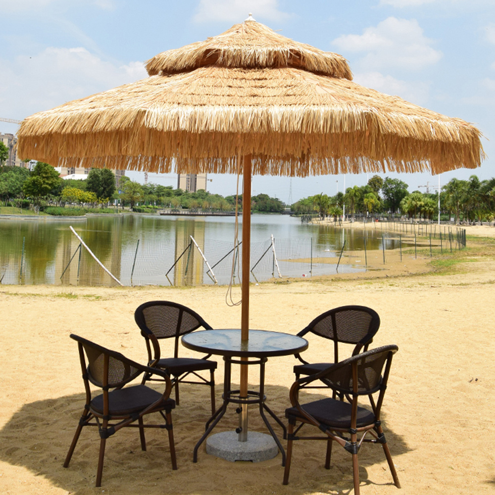 high quality custom wholesale beach parasols umbrellas outdoor garden commercial beach straw sun umbrella