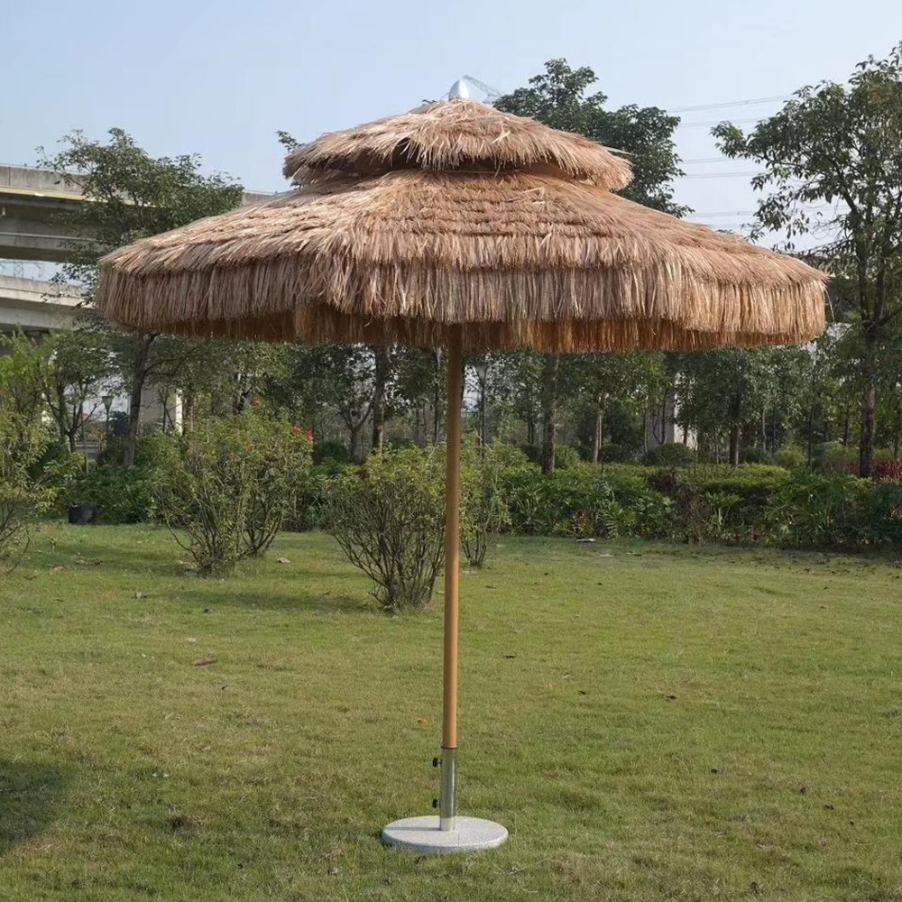 high quality custom wholesale beach parasols umbrellas outdoor garden commercial beach straw sun umbrella