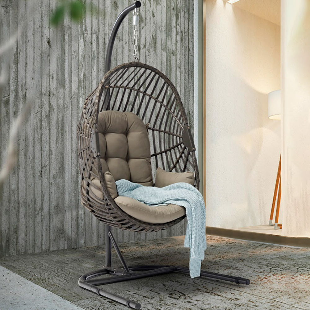 bohemian indoor and outdoor high quality swing hanging chair foshan garden egg hanging swing chair