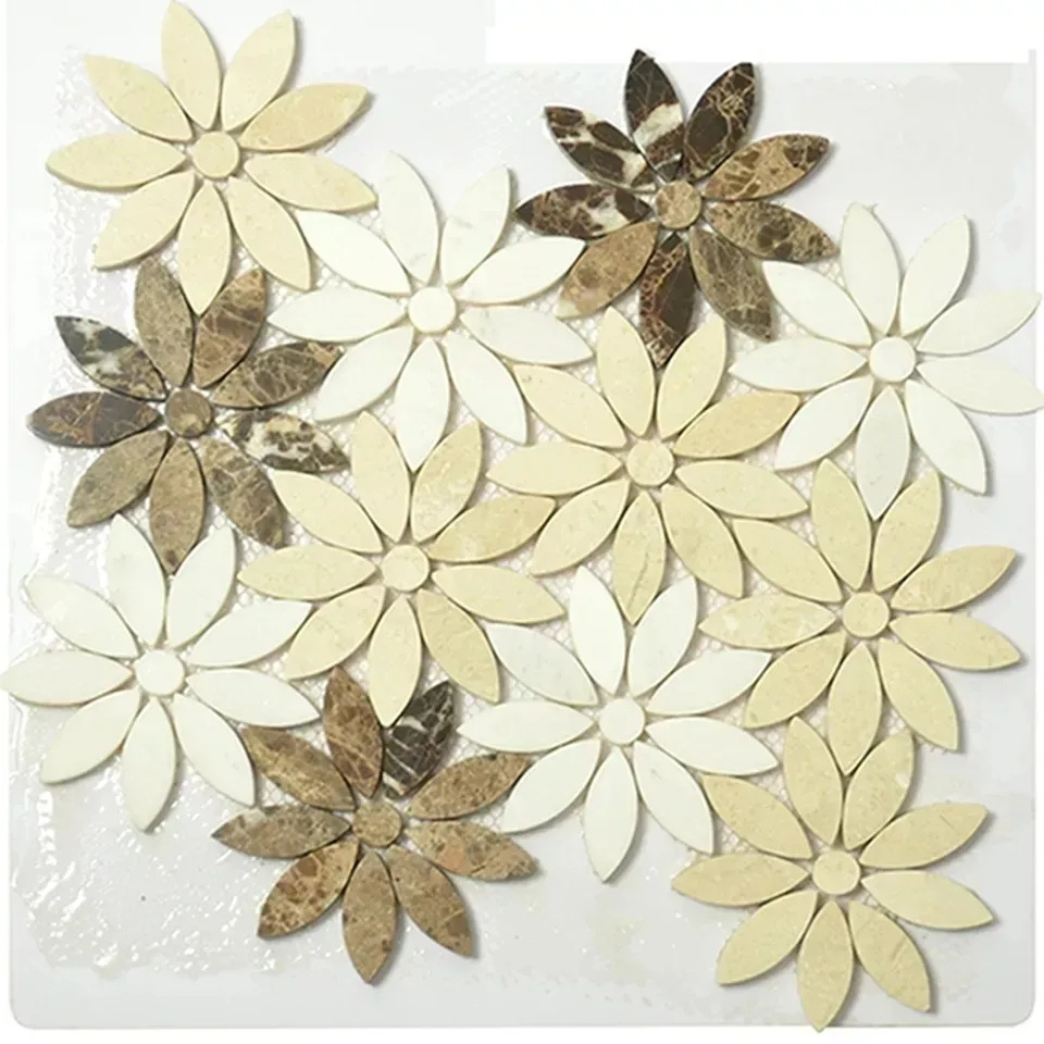 chinese lazer cut peel and stick outdoor bathroom glass stone mosaic tiles adhesive for kitchen