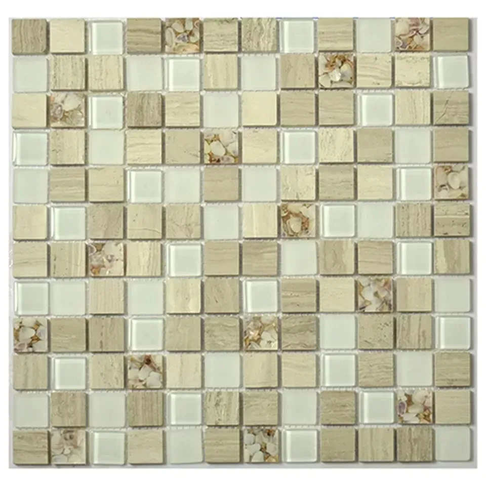 chinese lazer cut peel and stick outdoor bathroom glass stone mosaic tiles adhesive for kitchen