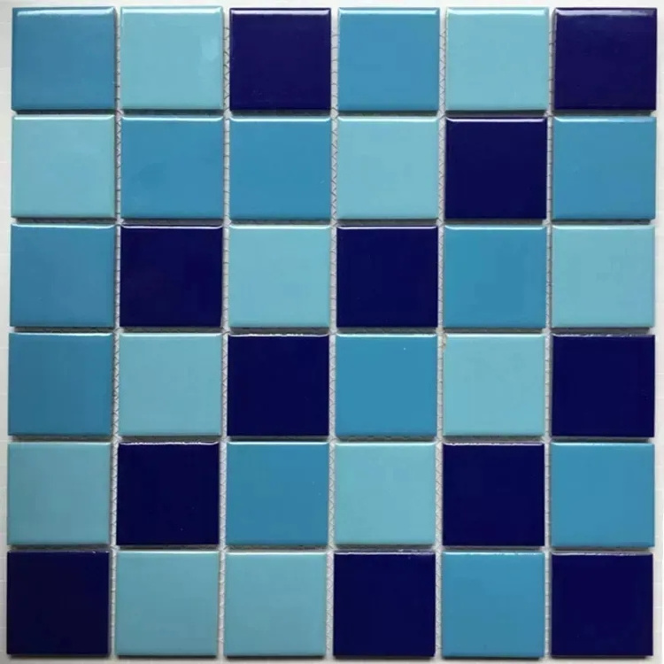 square swimingpool glazed blue swimming_pool_mosaics ceramic mosaic tiles diy for  swimming  pools philippines