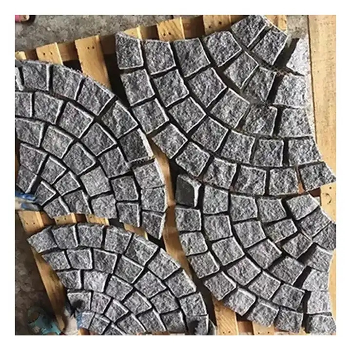 Wholesale Non-Slip Granite Tile Paving Stone Slabs Heat Resistant Small Scale Driveway and Road Block for Outdoor Use