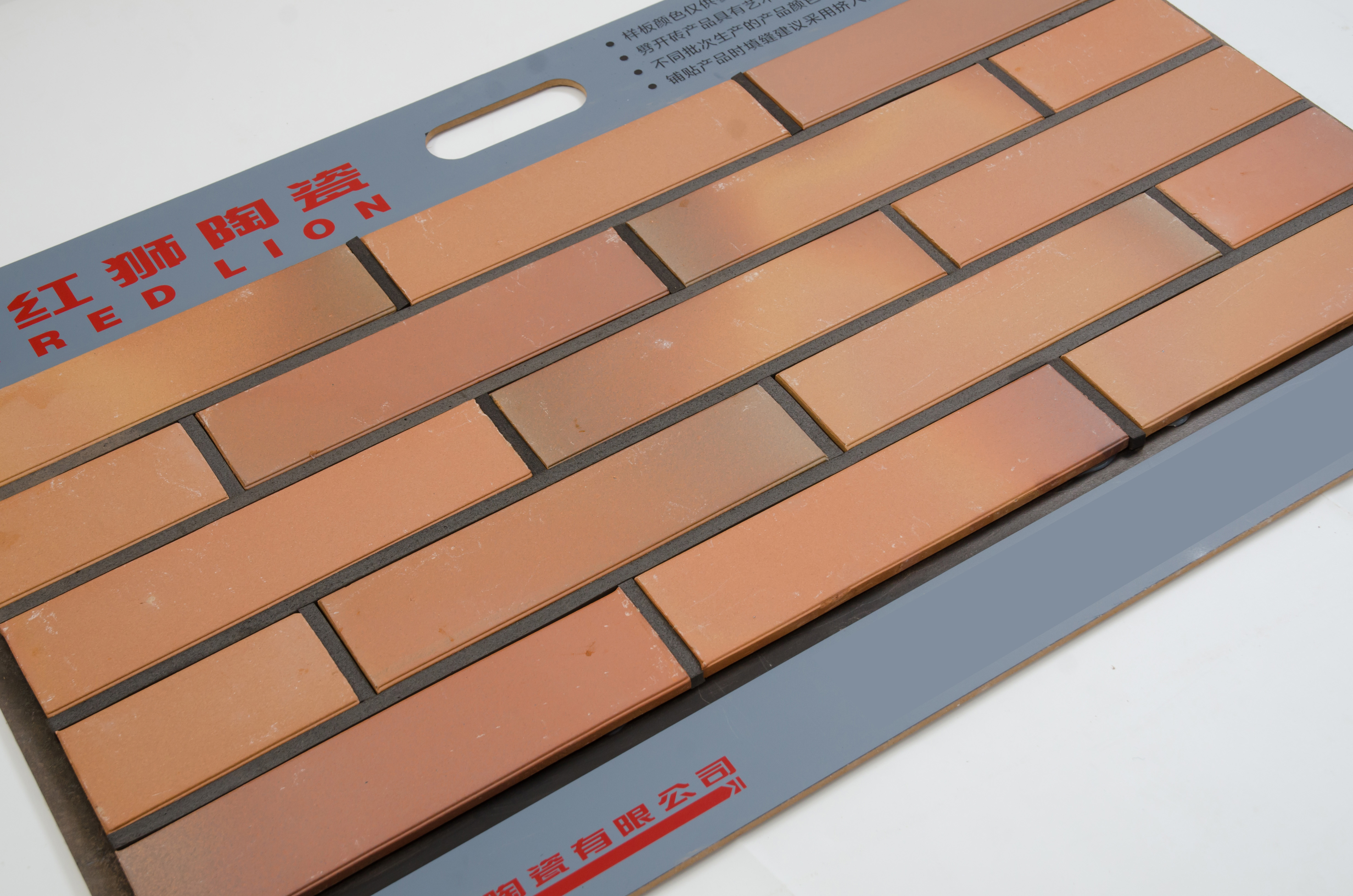 building decorative garden thin red terracotta clay bricks veneer slips tiles ceramic wall panels boards for yard