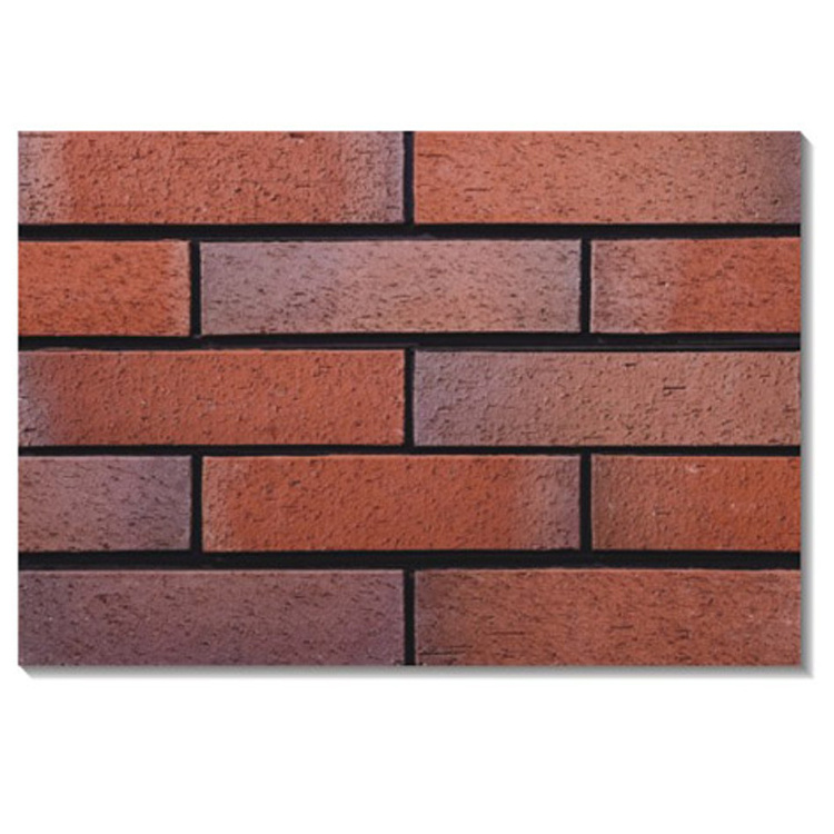 Low-Priced Luxury Fire-Red Refractory Wear Resistant Cement Clay Brick Veneer for Exterior Wall Decoration in Dubai