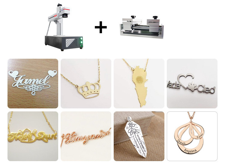 20W 30W 50W cnc metal laser engraving machine names necklace rings/gold silver  jewelry fiber laser cutting