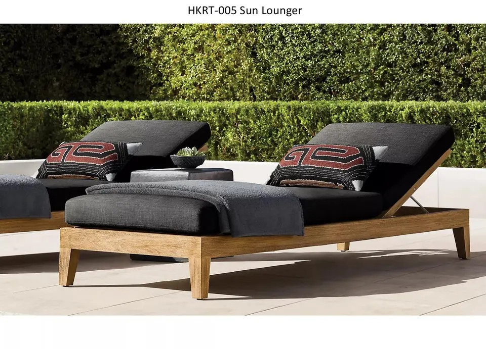 Popular luxurious Stock garden black wooden color Customized cushion iron frame lounge sets patio terrace outdoor furniture sofa