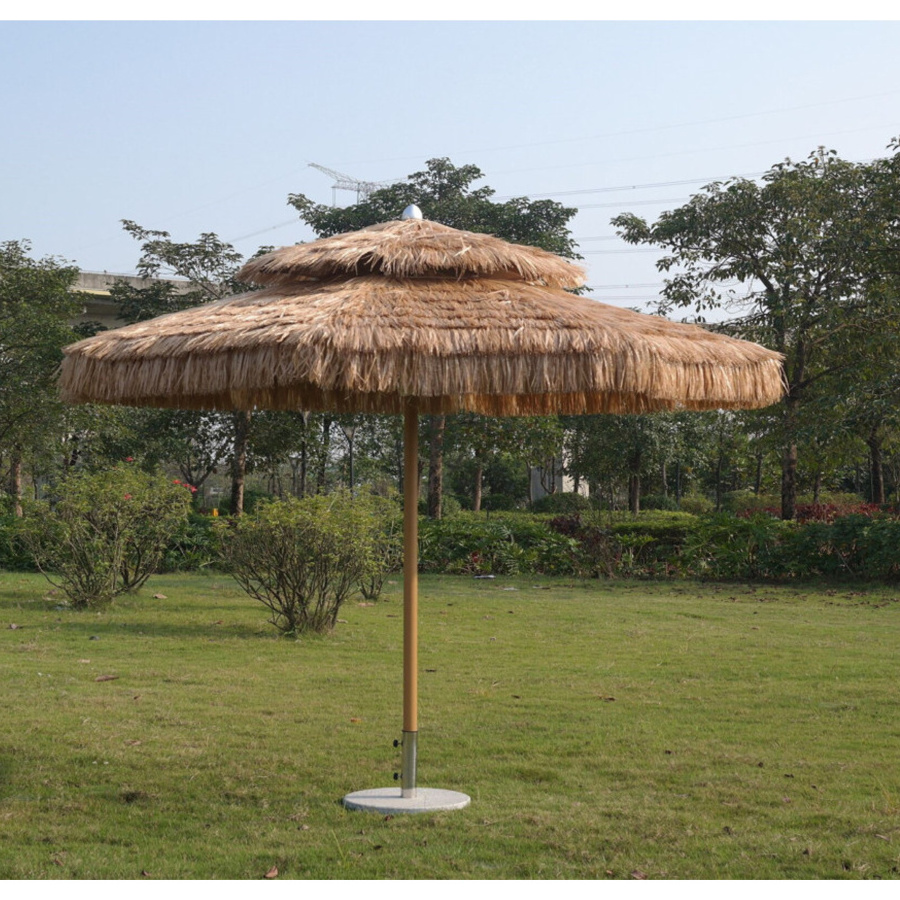 sun 2 m pool outdoor beach palm leaf thatch umbrellas boho outdoor parasol