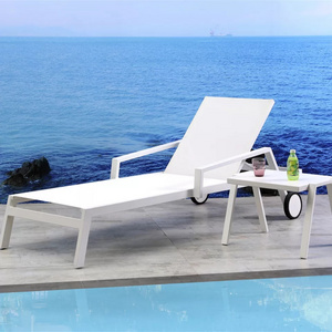 moveable patio metal white plastic pool garden bench lounge chair outdoor furniture aluminium pool loungers chairs