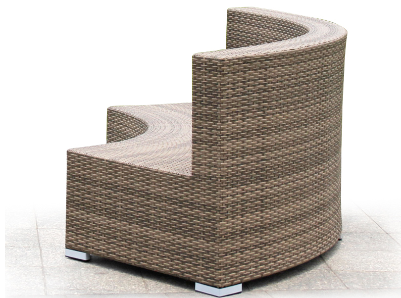 Wholesale modern outdoor round sectional sofa garden rattan sofa set outdoor circular patio furniture