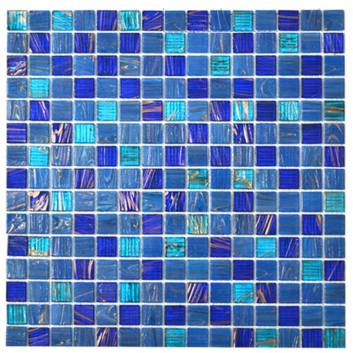 Modern Luxury Thin Blue Green Teal Aqua Mosaic Glass Tiles Square Wooden Backsplash for Hotel Villa Parquet Feature in Egypt