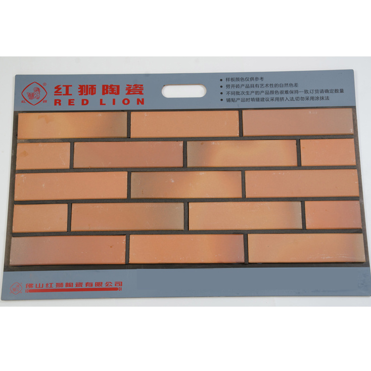 low price decorative exterior textured red acid proof cheap wall clay cladding brick veneer wall panels tiles in kenya