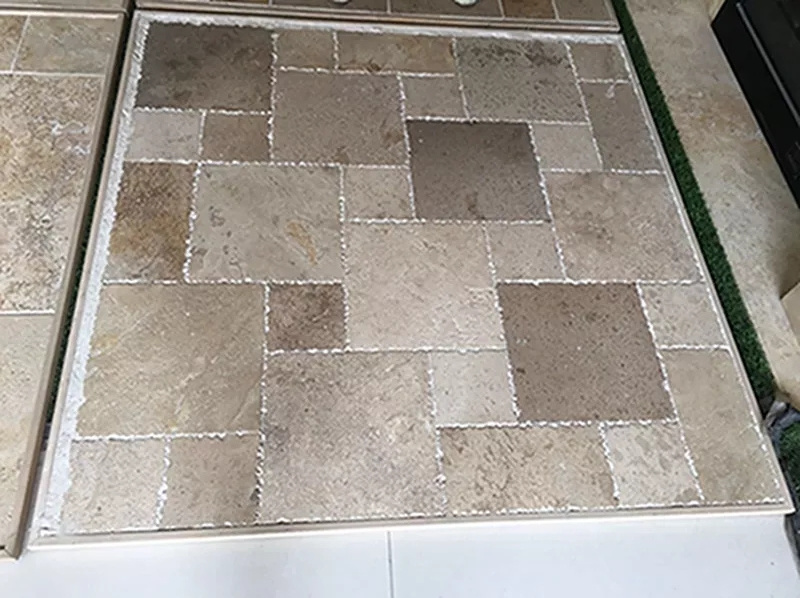 Modern Outdoor Patio Flagstone Paving Slabs Cheap Yellow Irregular Slate Stepping Stones Natural Stone Tile Mesh Brick Mat