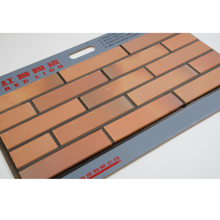 low price decorative exterior textured red acid proof cheap wall clay cladding brick veneer wall panels tiles in kenya