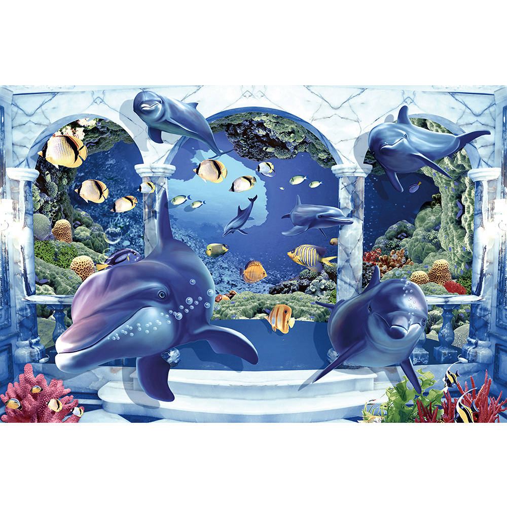 Dolphin design pictures 3d tile ceramic wall tile