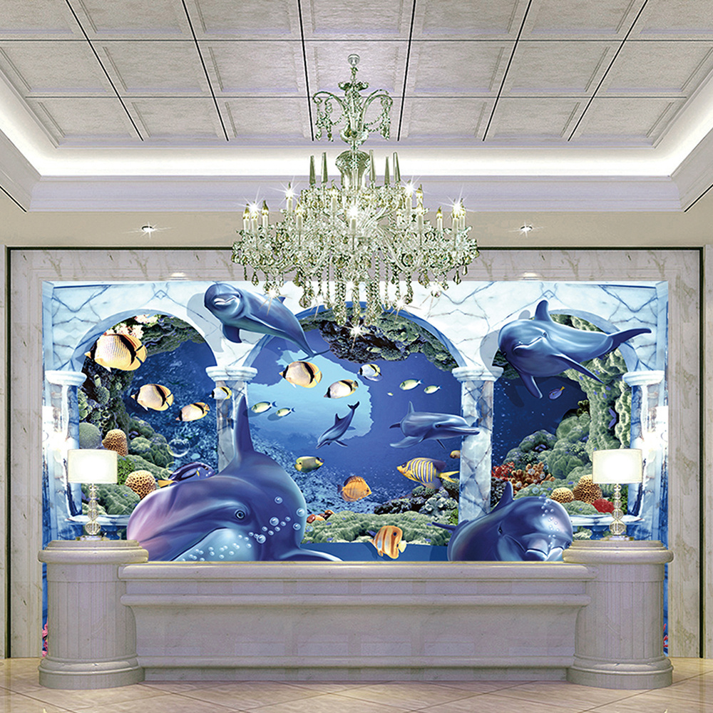 Dolphin design pictures 3d tile ceramic wall tile